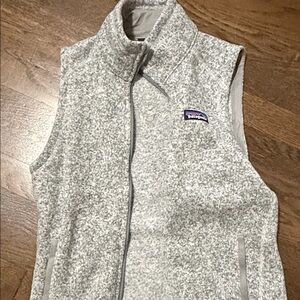 Patagonia Heathered Gray Fleece Vest